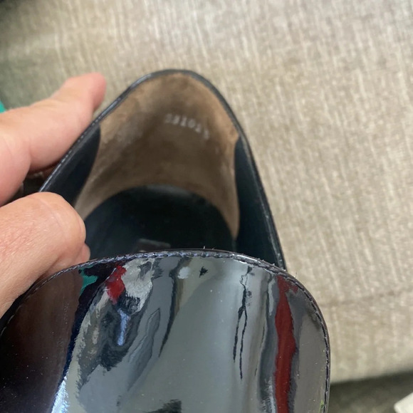 Black patent leather Paul green pointed loafers - Picture 5 of 6